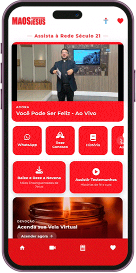 Aplicativo Mãos Ensanguentadas de Jesus